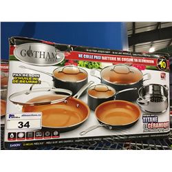 10 PCS GOTHAM STEEL COOKWARE SET