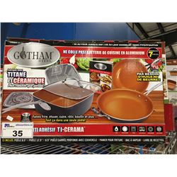 7 PCS GOTHAM STEEL COOKWARE SET