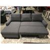 Image 2 : GREY UPHOLSTERED 2 PCS SOFA SLEEPER