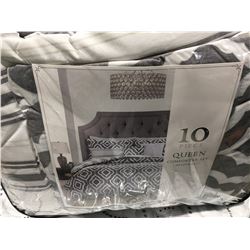 QUEEN SIZED 10 PCS COMFORTER SET