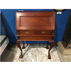 MAHOGANY CLAW FOOT SMALL DROP FRONT WRITING DESK