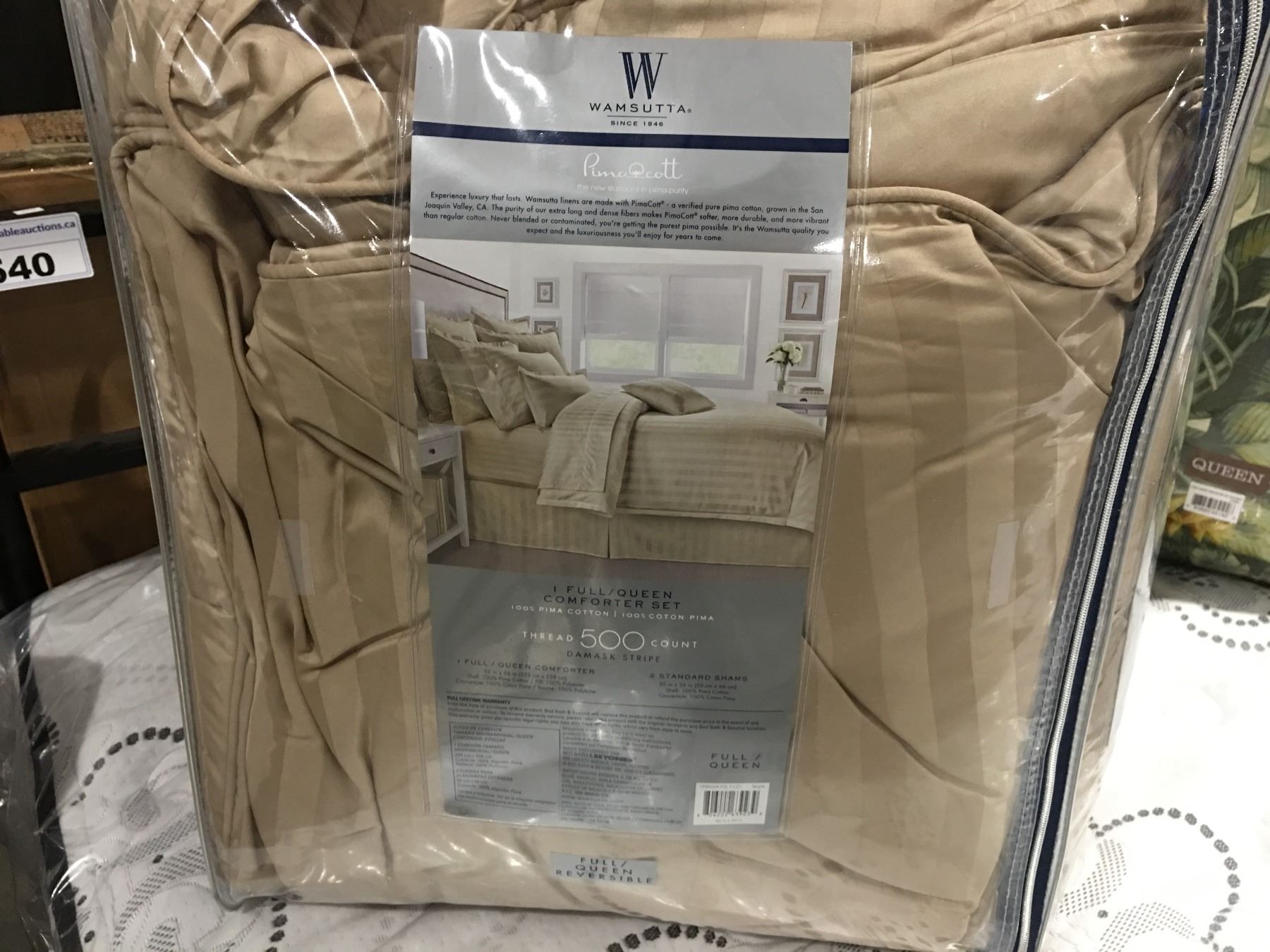 Full Queen Size Wamsutta Comforter Set
