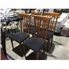 Image 1 : SET OF 4 DINING CHAIRS