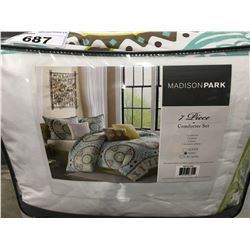 KING SIZE MADISON PARK 7 PCS COMFORTER SET