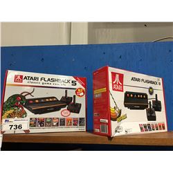 2 ATARI FLASH BACK CLASSIC GAME CONSOLES