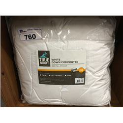 FULL/QUEEN SIZE TRUE NORTH  WHITE DOWN COMFORTER