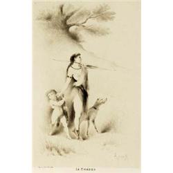 JOSEPH APOUX Blanc/Indre um 1860 - war tätig in Paris, 2. Hälfte 19. Jhdt.