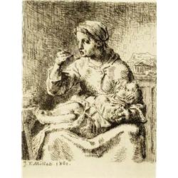 JEAN FRANCOIS MILLET Gruchy bei Gréville 1814 - 1875 Barbizon