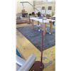 Image 1 : Natuzzi Lavina Floor Lamp - Woven Leather Pole, Polished Nickel (no lamp shade)