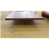 Image 2 : Oversized Square Wooden Table, 5ft X 5ft, 15" H, one side has approx. 1/4" dent along top edge