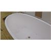 Image 4 : Large Oval Freestanding Bathtub, Resin Composite?, 67" L X, 31.5" W, 19" H