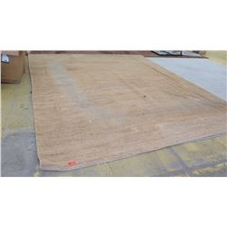 Area Rug, Natural Fiber, Approx 145" X 178", Shows signs of wear, discoloration, no holes