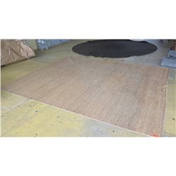 Area Rug: Natural Fiber, Approx. 12ft X 177", Shows General Wear and Tear (no rips or holes)