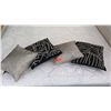 Image 1 : 4 Small Accent Pillows (2 silver ones are Donna Karan)