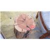 Image 2 : Small "Log" Side Table/Stand, 14" Dia., 17.5" H