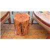 Image 4 : Small "Log" Side Table/Stand, 14" Dia., 17.5" H