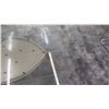 Image 3 : Contemporary Triangular Glass-Topped Coffee Table, 45.5" across, 15" H