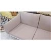 Image 3 : Love Seat w/White Metal Frame, Tan, Seat Height 17", All Cushions Removable