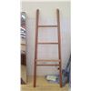 Image 1 : Decorative Hardwood Ladder Interior Accent w/Shelft Ledge, 82" H