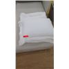 Image 1 : Qty 2 White Restoration Hardware Pillow Covers & Matching Coverlet, Cotton/Linen (includes 2 pillow 