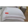 Image 3 : Qty 2 White Restoration Hardware Pillow Covers & Matching Coverlet, Cotton/Linen (includes 2 pillow 