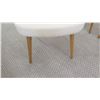 Image 8 : Qty 4 Knoll 72CW White Upholstered Open-Backed Chairs