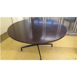 Round Table, Dark Wood, Eames Office