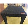 Image 2 : Textured, Mottled-Black Side Table, 22.5" X 22.5", 22" H, Composite Material