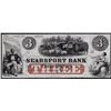 Image 1 : 1800's $3 The Searsport Bank Obsolete Note