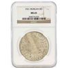 Image 1 : 1921 $1 Morgan Silver Dollar Coin NGC MS65