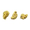 Image 2 : Lot of (3) Gold Nuggets 2.2 grams Total Weight
