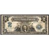 1899 $2 Mini Porthole Silver Certificate Note