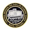 Image 2 : .999 Silver Peppermill Hotel Casino Reno $10 Casino Gaming Token Limited Edition