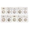 Lot of (10) Assorted $1 Morgan Silver Dollar Coins NGC MS63