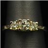 14KT Yellow Gold 0.81 ctw Three Stone Diamond Ring