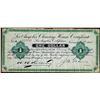 Image 1 : 1900 $1 Los Angeles Clearing House Certificate