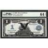 1899 $1 Black Eagle Silver Certificate Note Fr.233 PMG Choice Uncirculated 64EPQ