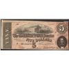 Image 1 : 1864 $5 Confederate States of America Note