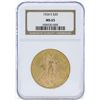 Image 1 : 1924-S $20 St. Gaudens Double Eagle Gold Coin NGC MS65