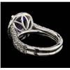 Image 3 : 14KT White Gold 3.29 ctw Tanzanite and Diamond Ring
