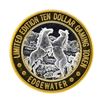 Image 1 : .999 Silver Edgewater Hotel & Casino $10 Casino Limited Edition Gaming Token