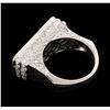 Image 3 : 18KT White Gold 3.80 ctw Diamond Ring