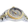 Image 8 : Rolex Ladies Two Tone Yellow Gold & Stainless Steel Slate Grey Roman Datejust Wr