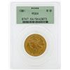 Image 1 : 1901 $10 Liberty Head Gold Eagle Coin PCGS MS64
