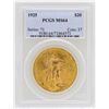 Image 1 : 1925 $20 St. Gaudens Double Eagle Gold Coin PCGS MS64