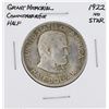 Image 1 : 1922 Grant Memorial Commemorative Half Dollar Coin