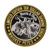 Image 1 : .999 Silver Whiskey Petes Casino Jean, Nevada $10 Limited Edition Gaming Token