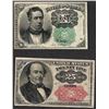 Image 1 : Lot of 1863 Ten Cent & Twenty Five Cent 4th Issue Fractional Notes