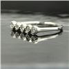 Image 2 : 14KT White Gold 0.29 ctw Round Cut Diamond Ring
