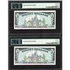 Image 2 : Lot of (2) Consecutive 1989 $1 Disney Dollars Notes PMG Choice Uncirculated 64EP